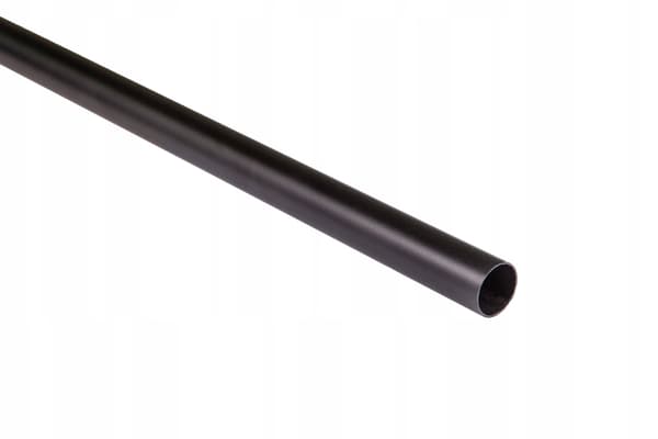 Sort møbelstang, diameter 25 mm, rør 120 cm