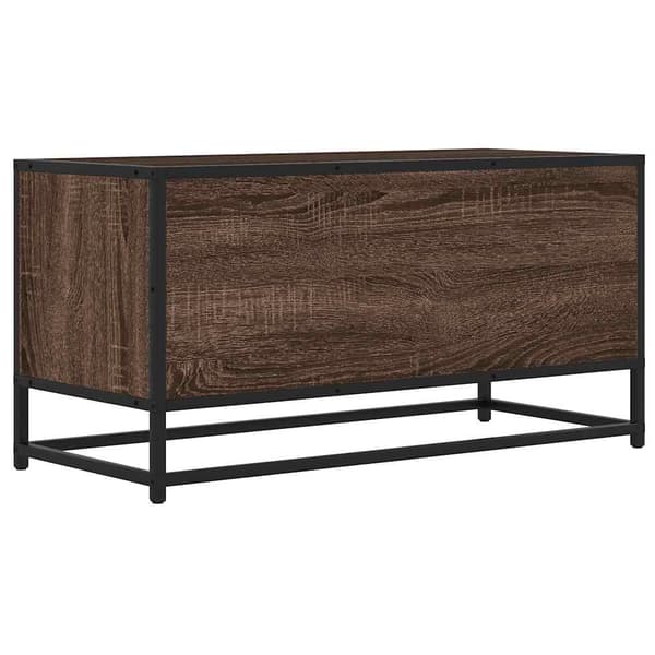 vidaXL TV-bord brunt egetræ 80x34,5x40 cm