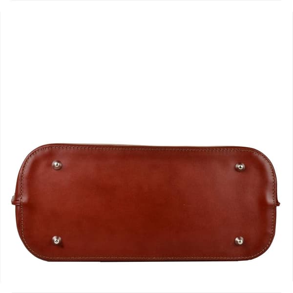 Vezze læder shopper taske cognac XL