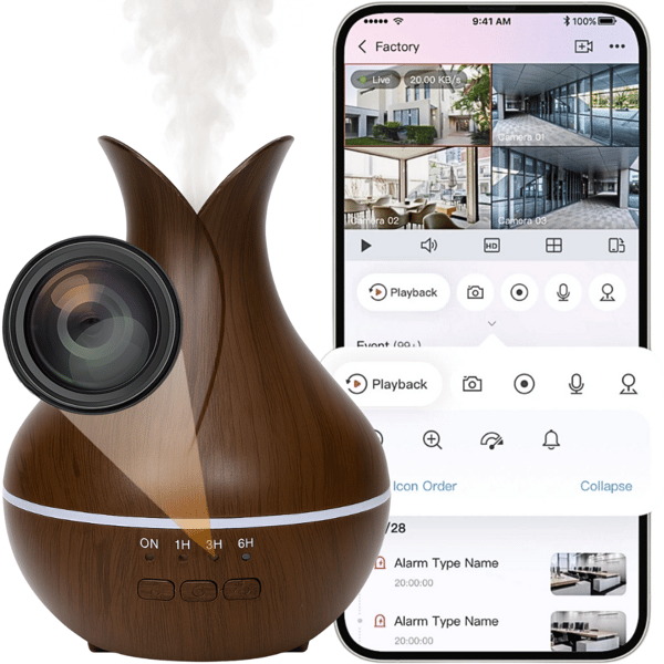 Minikamera i SPC02 WiFi-luftfugteren