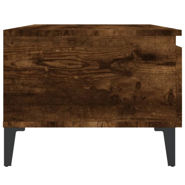 vidaXL sidebord røget eg 50x46x35 cm