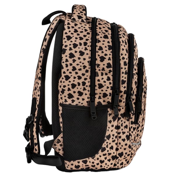 Backup Leopard Beige Ungdomsskolerygsæk til Piger
