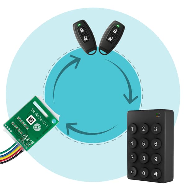 TTLock 9134 kontrolmodul til elektronisk låsesystem