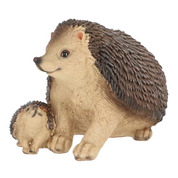 Igelkott med liten igelkottfigur h10,8 cm