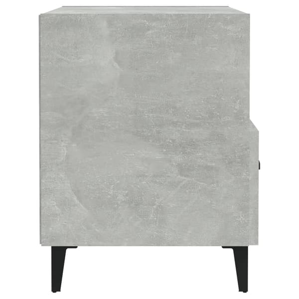 vidaXL Sängbord, set om 2, betonggrå, träbaserat material