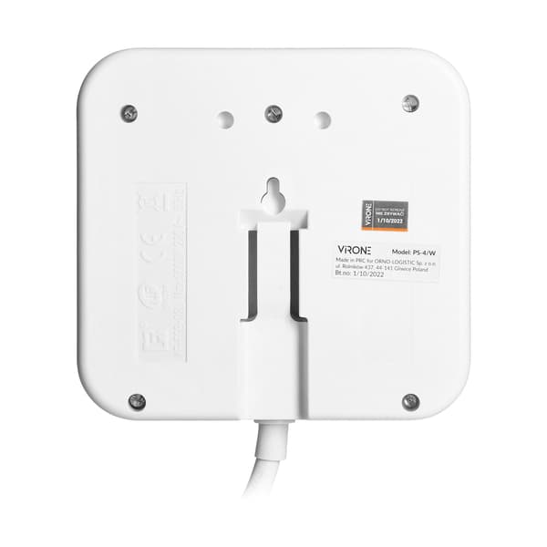 Tredobbelt strømskinne forlængerledning med 2xUSB oplader, 1,4 m kabel