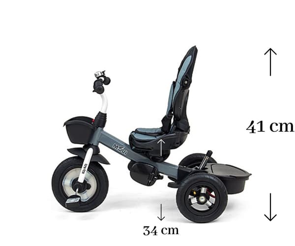 MILLY MALLY 2490 Movi harmaa 5-in-1 kolmipyörä
