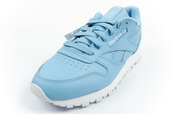 Reebok Wmns Classic Leather Sky Blue/White [EF3036] koko 35.5