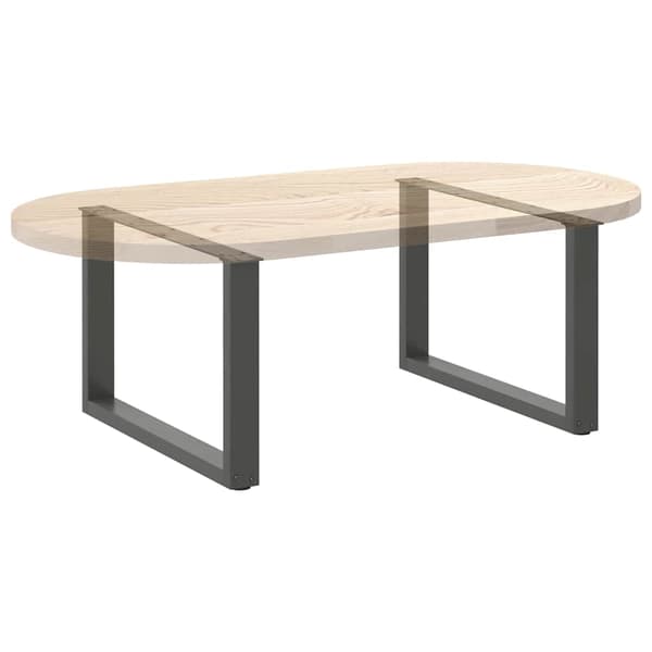 vidaXL Soffbordsben, 2 st, Antracit, 70x(42-43) cm, Stål