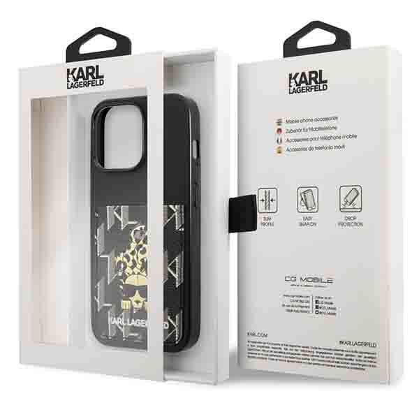 Karl Lagerfeld Karlimals Cardslot-etui til iPhone 13 Pro / 13, sort