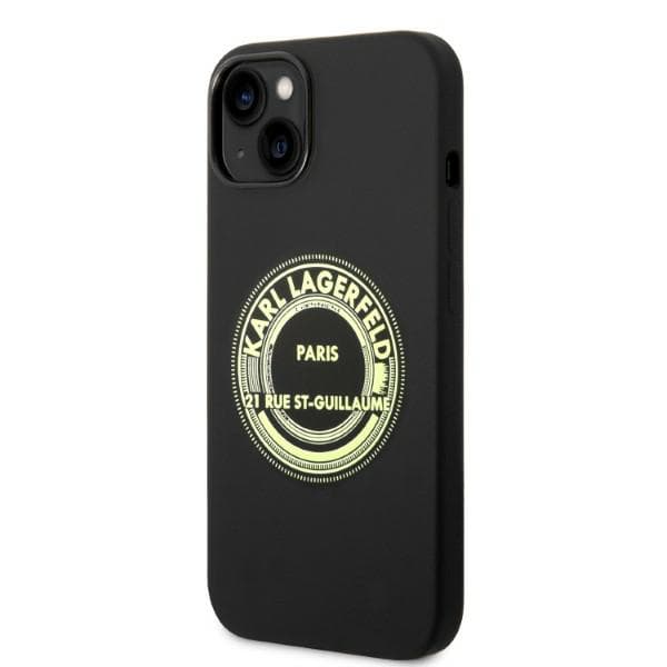 Karl Lagerfeld silikonskal RSG till iPhone 14 Plus, svart