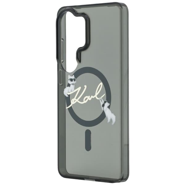 Karl Lagerfeld IML KC Script MagSafe-etui til Samsung Galaxy S26 Ultra, sort