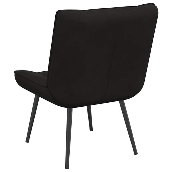 vidaXL afslappende lænestol, sort, 64x74x84 cm, fløjl