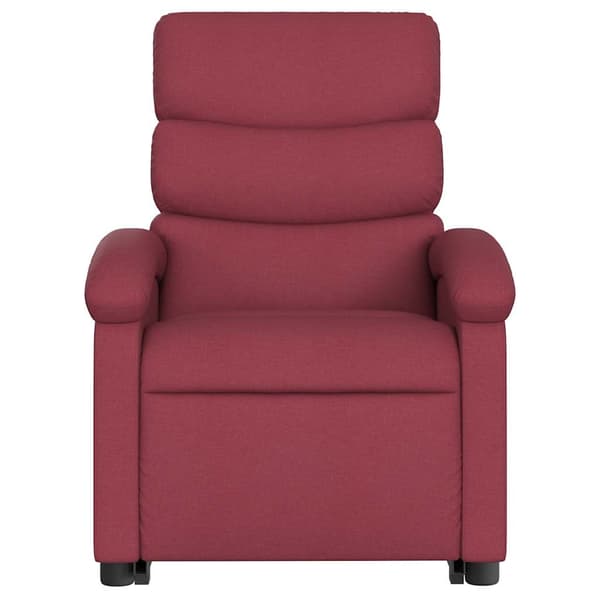 vidaXL Elektrisk lyftbar massagefåtölj röd