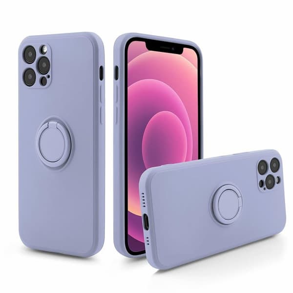 BAKSIDAN MED RING LILA IPHONE 13 PRO MAX + GLAS