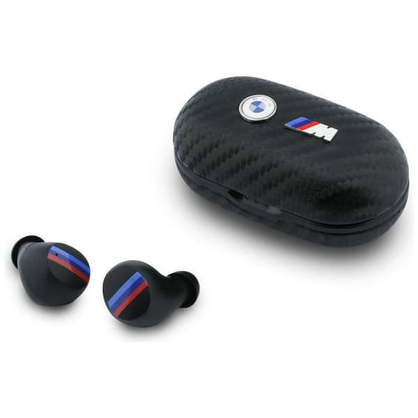 TWS Bluetooth-hovedtelefoner BMW Carbon Metal Logo ENC Sort