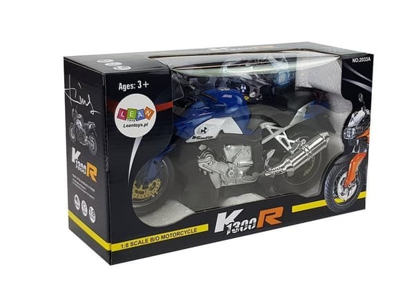 Blå batteridrevet motorcykel