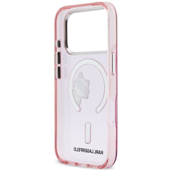 Karl Lagerfeld IML Peekaboo MagSafe-etui til iPhone 17 Pro Max, lyserødt