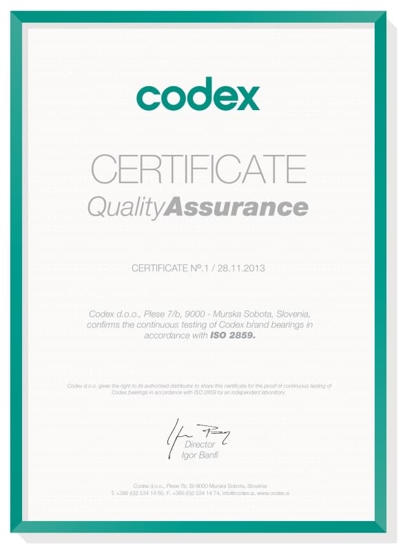 6304 ZZ CODEX kugleleje 20x52x15