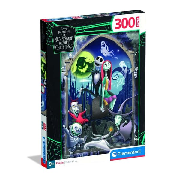 Fantastisk puslespil med 300 brikker. Nightmare Before Christmas