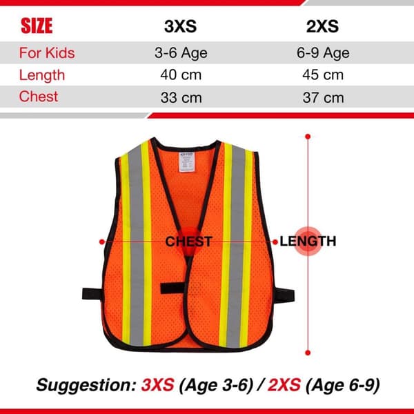 Børnerefleksvest XXXS 5 stk.