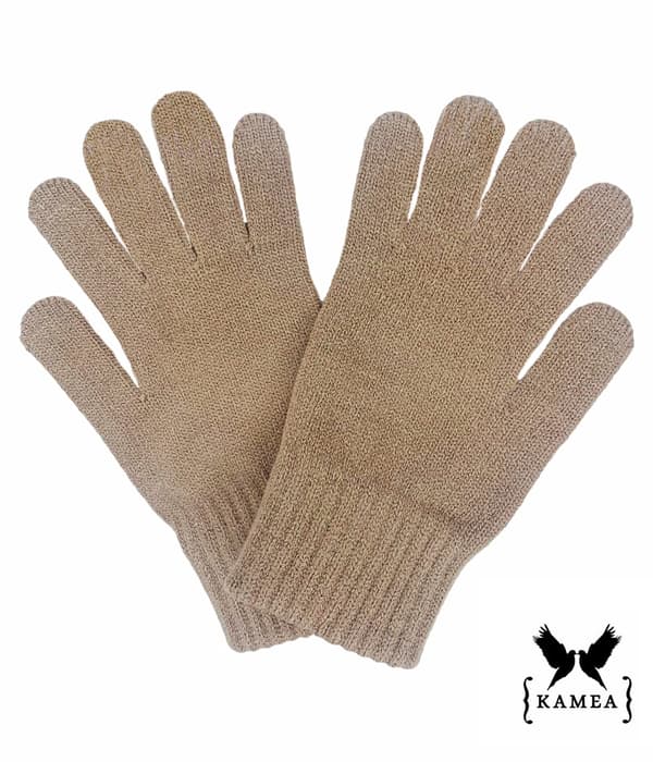Handsker*02 Farve Mørk Beige