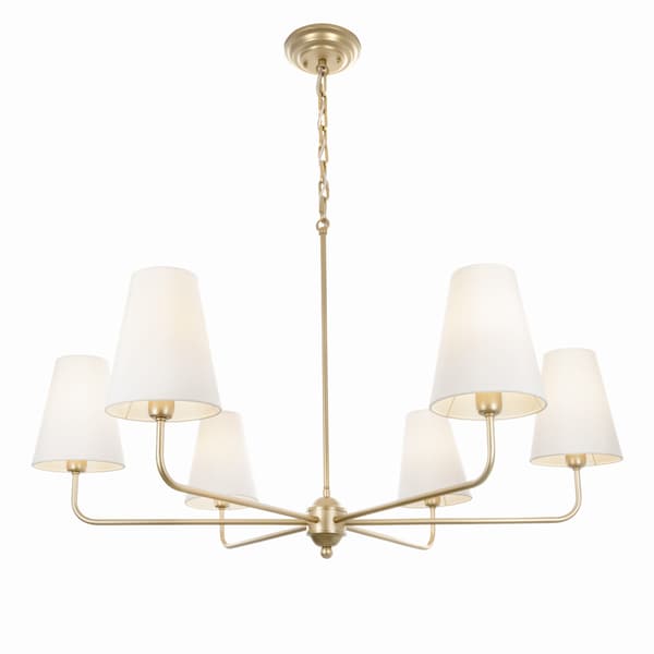 CLASSY PLUS Guld LINEN Lysekrone - smal