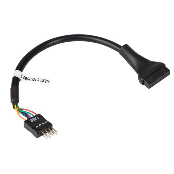 Akyga AK-CA-75 USB 3.0 19-pin USB 2.0 9-pin sovitin emolevylle, 20 cm kaapeli