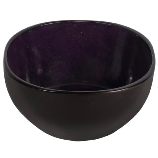 Keraaminen astiasto violetin sävyssä