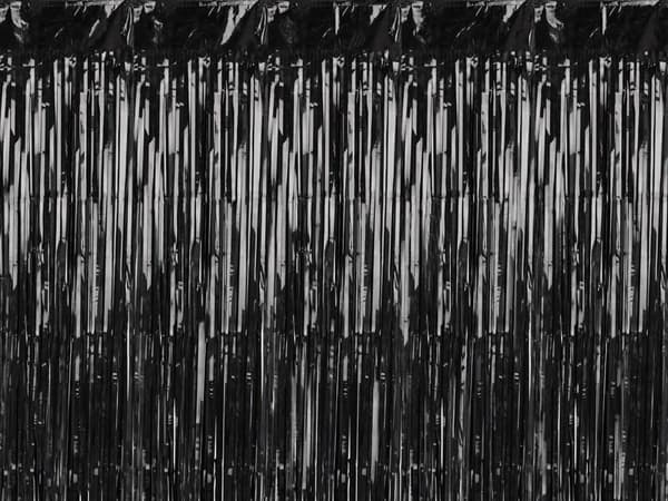 Sort festgardin 100x200cm