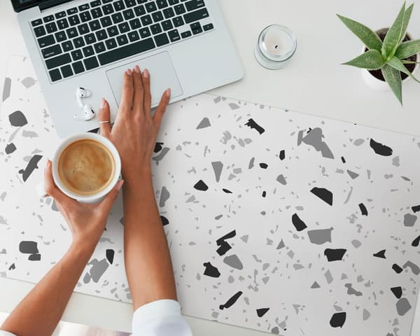 Designer Laptopskydd Terrazzo Abstraction 100x50 cm