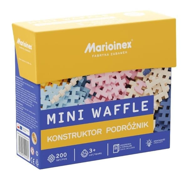 Mini vaffel 200-delt Constructor Traveler