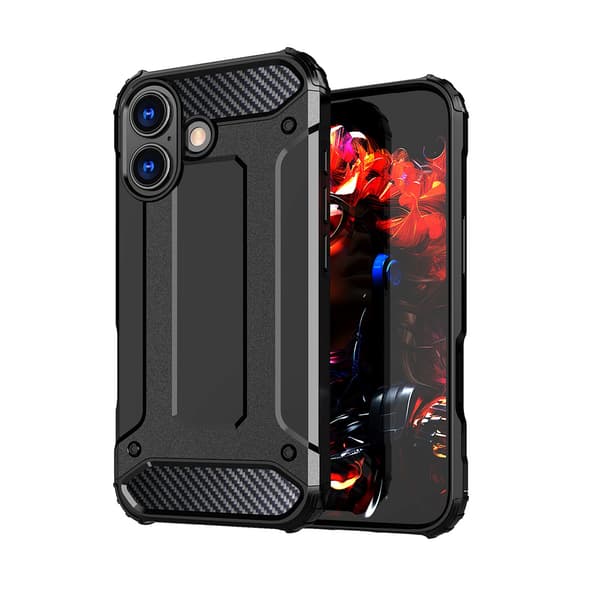 iPhone 17 Hybrid Armor -suojakuori - musta