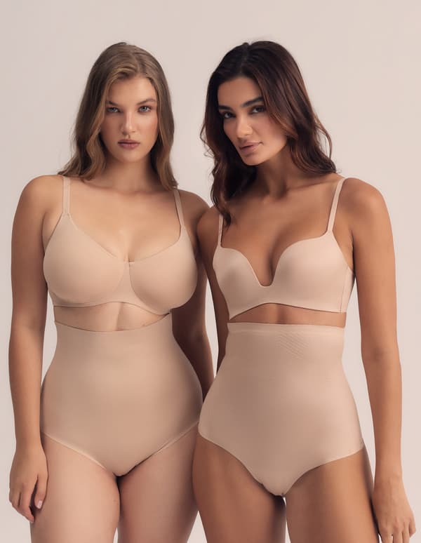 Glatte Esotiq maxitrusser | beige M