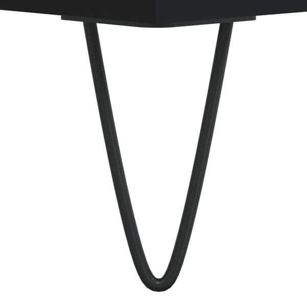 vidaXL kommode, sort, 60x35x70 cm, træbaseret materiale