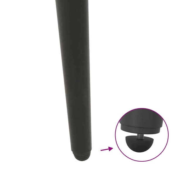 vidaXL Soffbordsben, 4 st, Antracit, 72-73 cm, Stål