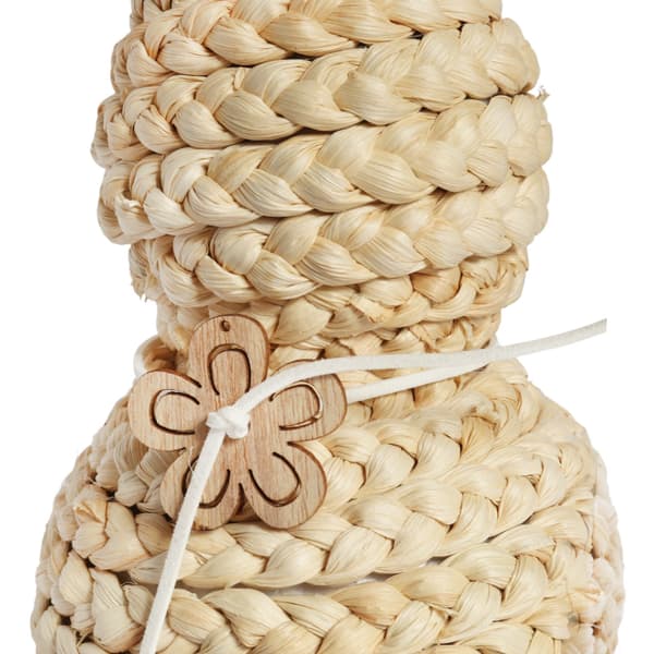 Påskdekorationsfigur med halmkanin 30 cm