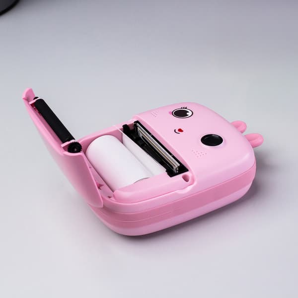 Mini termisk printer med kamera og videokamera HURC10R - pink