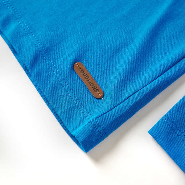 Barn långärmad T-shirt, koboltblå, 104