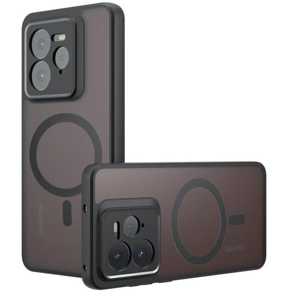 Etui til Realme GT 7 Pro, til MagSafe, ERBORD Matt etui, sort