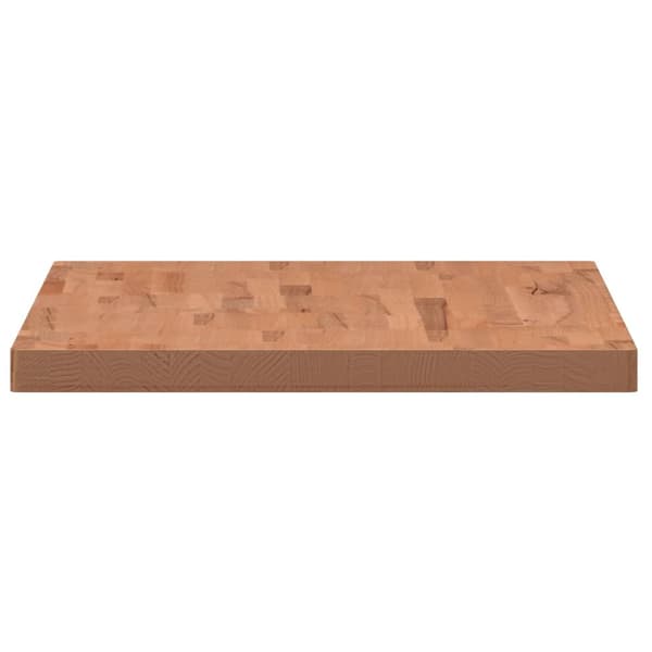 vidaXL bordplade 100x60x4 cm rektangulær massiv bøgetræ
