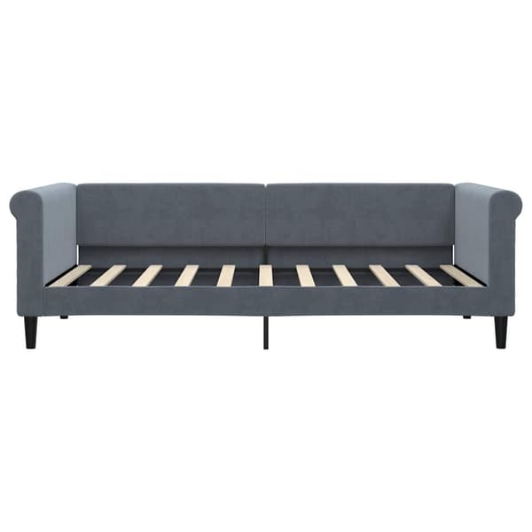 vidaXL sovesofa mørkegrå 90x190 cm fløjl