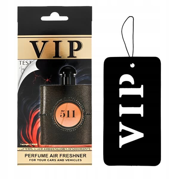 Caribi VIP 511 Duft Bil Luftfrisker Ysl Black Opium