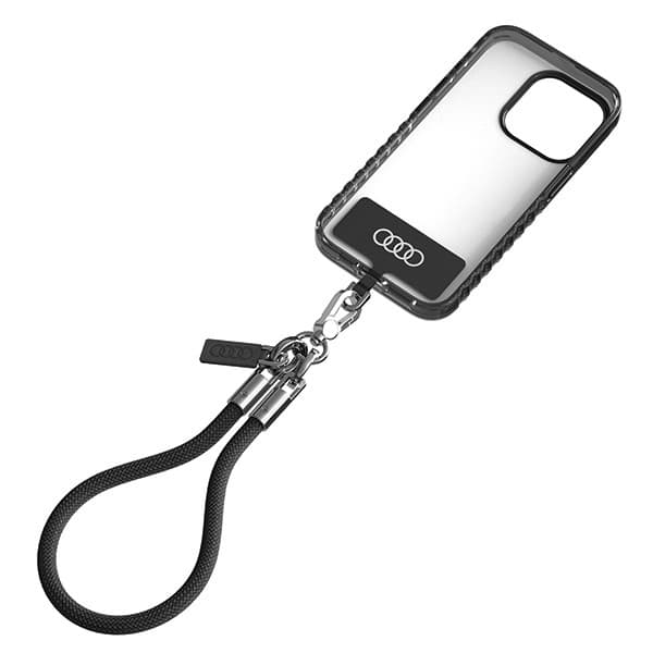Audi universal crossbody telefonrem 28cm 8mm, sort