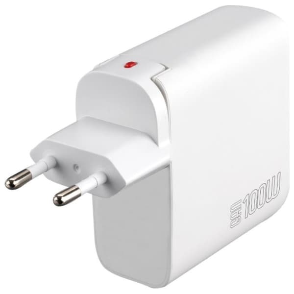 4smarts Flex Pro 100W Seinälaturi 3xUSB-C + 1xUSB-A Valkoinen