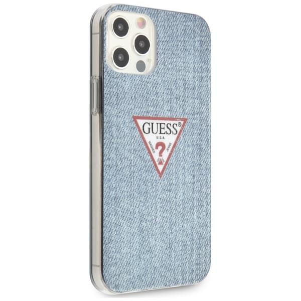 Guess Jeans Collection cover til iPhone 12 Pro Max, blå/lyseblå