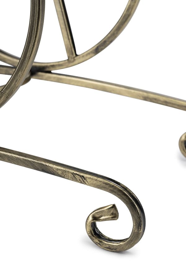 Blomställning för två krukor, metall, GULD