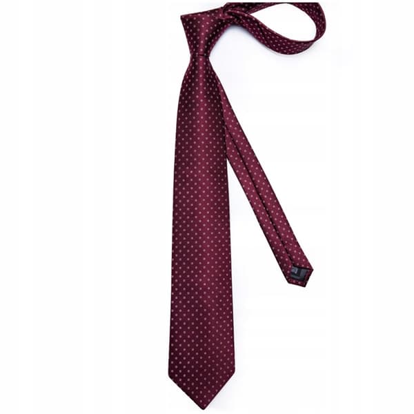 Herrslips 8 cm elegant jacquardnäsduk + manschettknappar