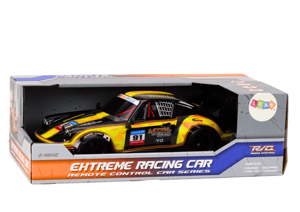 RC-bil 1:16 gummihjul drift gul