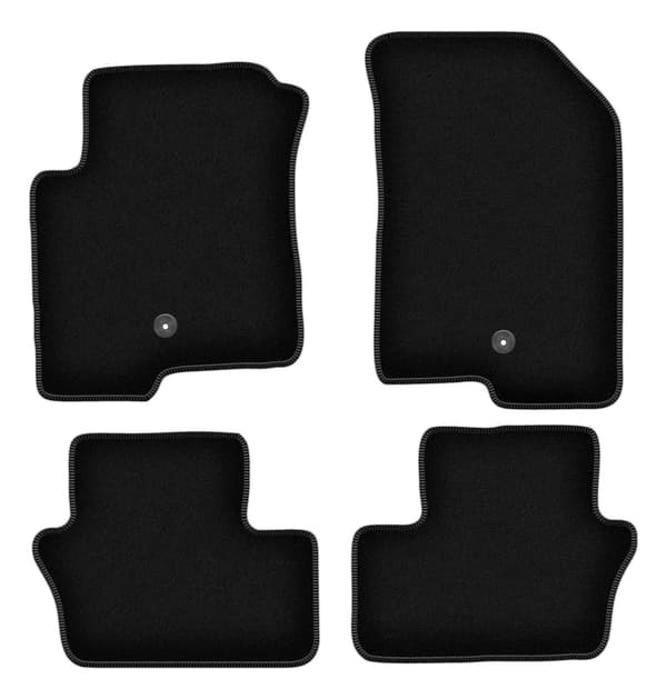 BASIC mustat velour-lattiamatot Dodge Caliber hatchbackiin (2006-2011)